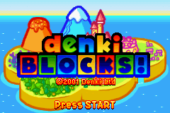 Denki Blocks screenshot 3 for GameBoy Advance